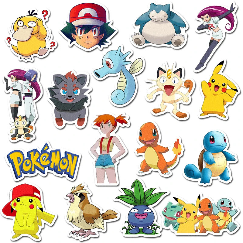 Anime Pokemon Stickers 50Pcs Cartoon Kawaii Pikachu Charizard Stikers Skateboard Bicycle Guitar Laptop Kid Waterproof Stiker Toy
Anime Pokemon Stickers 50Pcs Cartoon Kawaii Pikachu Charizard Stikers Skateboard Bicycle Guitar Laptop Kid Waterproof Stiker Toy