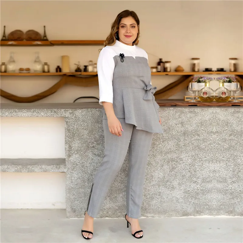 Fashion Business Pant Suits Uniform Formal Long Pant Set Women 2 Two Pieces Suits plaid women blazer suits Long sleeve
Fashion Business Pant Suits Uniform Formal Long Pant Set Women 2 Two Pieces Suits plaid women blazer suits Long sleeve