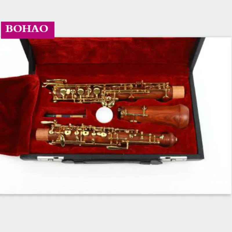 Профессиональный ключ из красного дерева oboe C левый F резонансный позолоченный