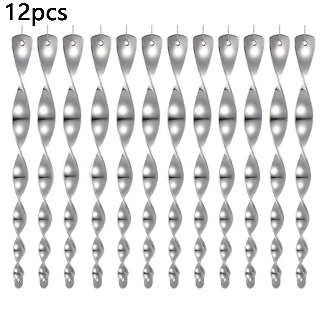 6/12PCS Outdoor Bird Repeller Repellent Wind Spiral Reflective Scare Rods Deterrent For Pigeon Anti Birds High Quality
6/12PCS Outdoor Bird Repeller Repellent Wind Spiral Reflective Scare Rods Deterrent For Pigeon Anti Birds High Quality