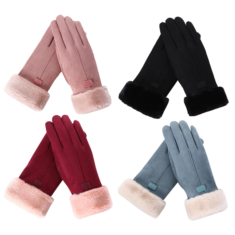 Модные женские перчатки на осень и зиму, милые пушистые теплые варежки с закрытыми пальцами, женские перчатки для спорта на открытом воздух...
Модные женские перчатки на осень и зиму, милые пушистые теплые варежки с закрытыми пальцами, женские перчатки для спорта на открытом воздух...