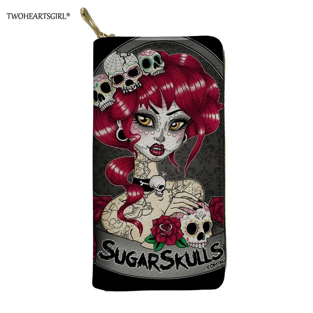 Twoheartsgirl Skull Gothic Girl Printed Women Wallets Fashion Female Ladies Leather Credit Card Holders Long Coin Purse
Twoheartsgirl Skull Gothic Girl Printed Women Wallets Fashion Female Ladies Leather Credit Card Holders Long Coin Purse