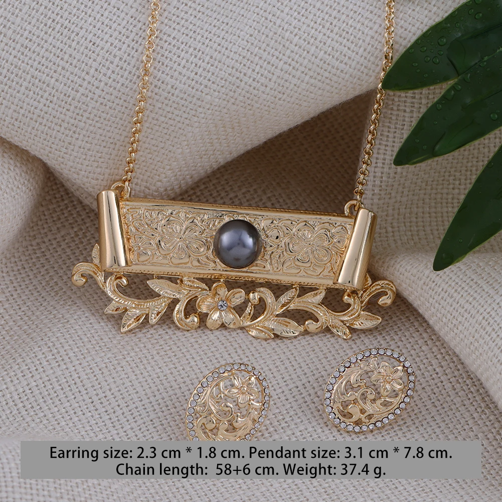 SophiaXuan New Designer Jewelry Sets Polynesian Hawaiian Gold Flower Pendants Necklaces Trendy Earrings Necklaces for Women Gift
SophiaXuan New Designer Jewelry Sets Polynesian Hawaiian Gold Flower Pendants Necklaces Trendy Earrings Necklaces for Women Gift