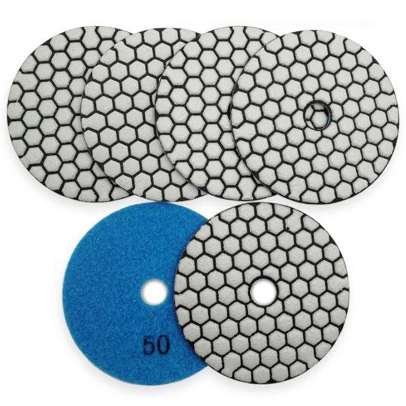 

6 шт., абразивные шлифовальные диски для сухой полировки, 4 дюйма/100 мм