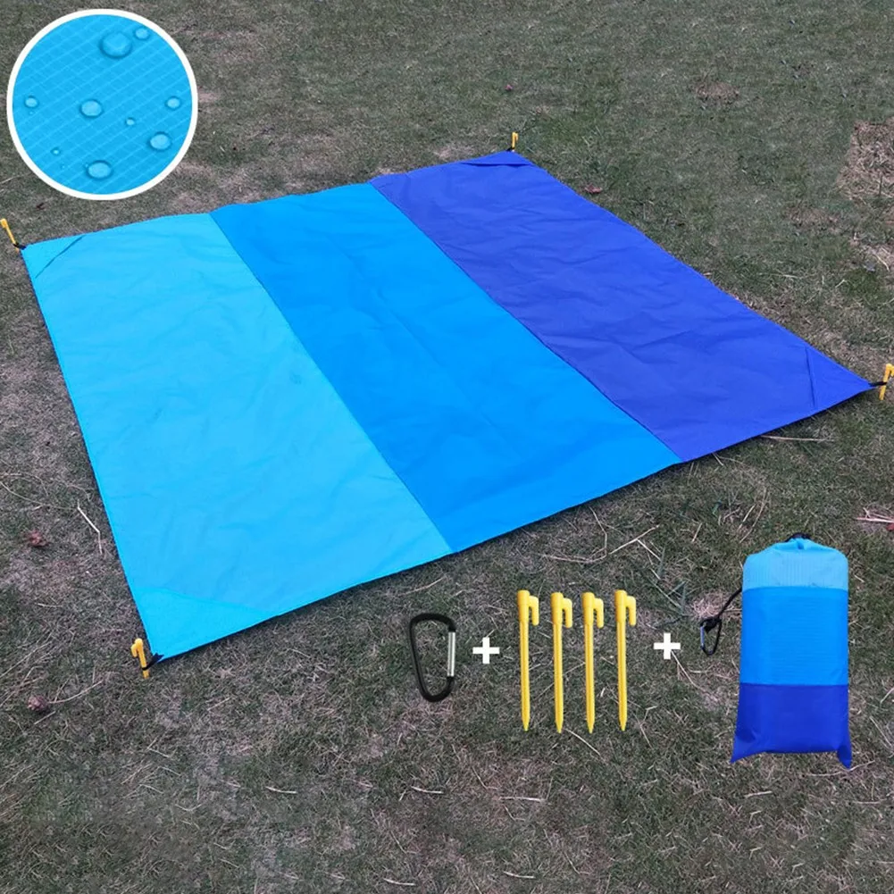 Camping Mat Set Portable Folding Blanket Waterproof Mat Outdoor Picnic Beach Lawn With Floor Nail Storage Bag Button
Camping Mat Set Portable Folding Blanket Waterproof Mat Outdoor Picnic Beach Lawn With Floor Nail Storage Bag Button