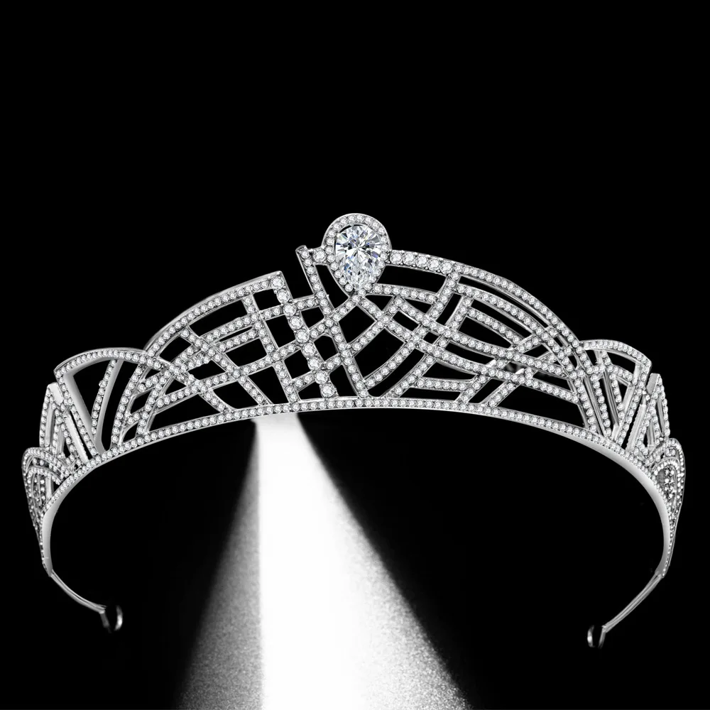 New Zircon Bride Crown Rhinestone Palace Royal Crown Princess Shooting Wedding Tiara
New Zircon Bride Crown Rhinestone Palace Royal Crown Princess Shooting Wedding Tiara