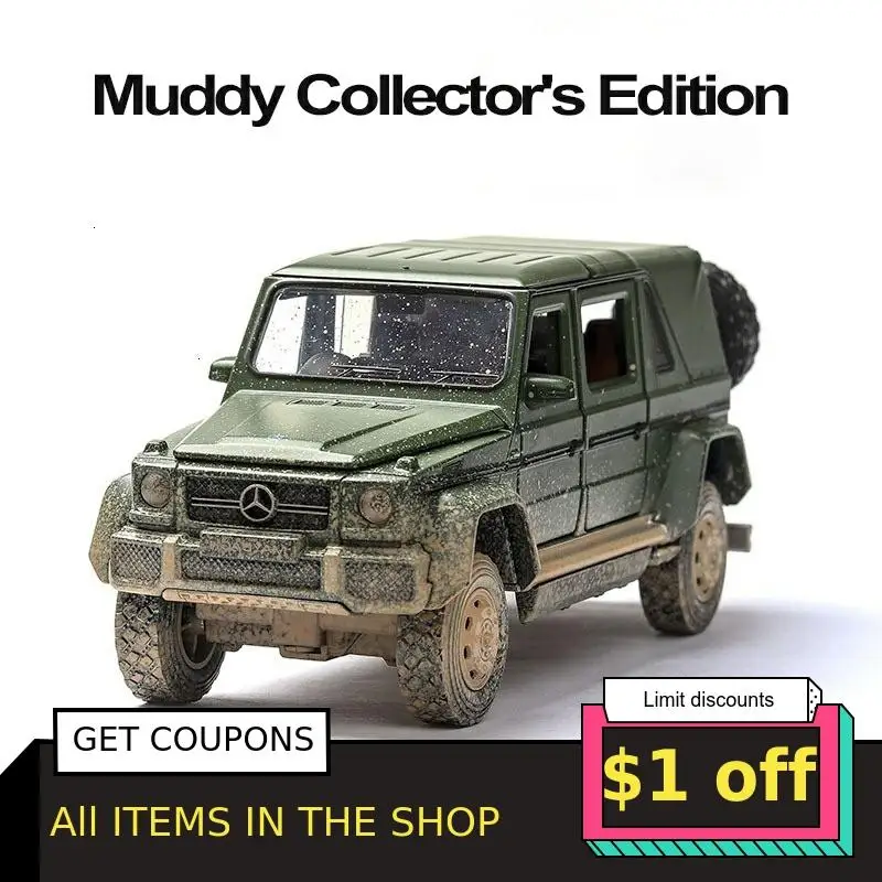 1/32 высокая имитация литого сплава Модель автомобиля Benz G 65 0 Ностальгический