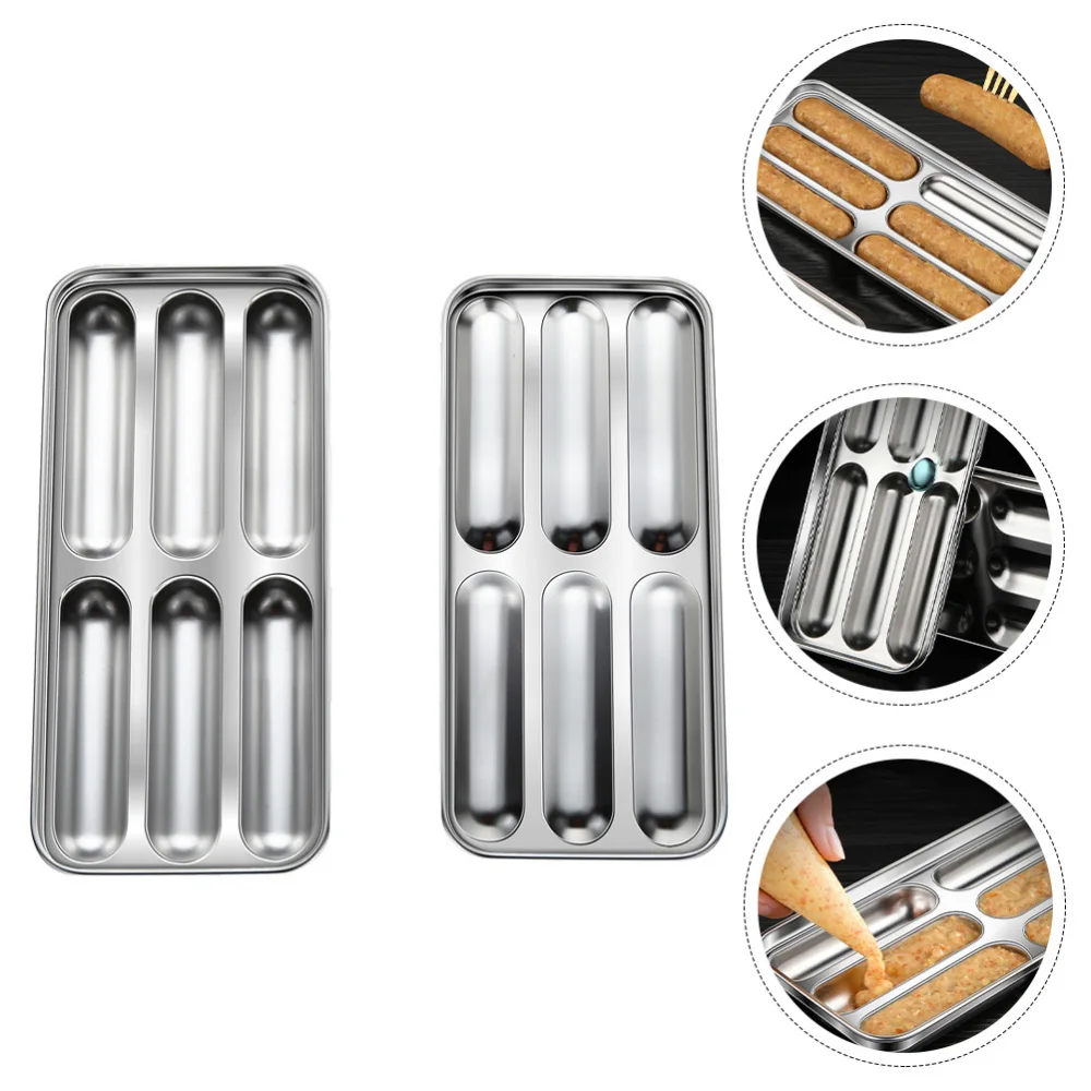 1Pc Practical Stainless Steel Sausage Mold Sausage Making Mold (Silver) 
1Pc Practical Stainless Steel Sausage Mold Sausage Making Mold (Silver)