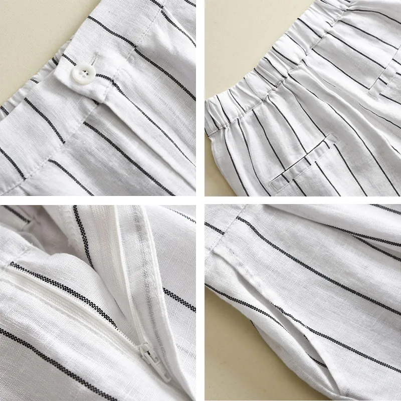 streetwear Big Size Office Straight Leg Pants Summer Casual cotton Stripe Linen Wide Leg Pants Women Vintage Loose Trousers
streetwear Big Size Office Straight Leg Pants Summer Casual cotton Stripe Linen Wide Leg Pants Women Vintage Loose Trousers