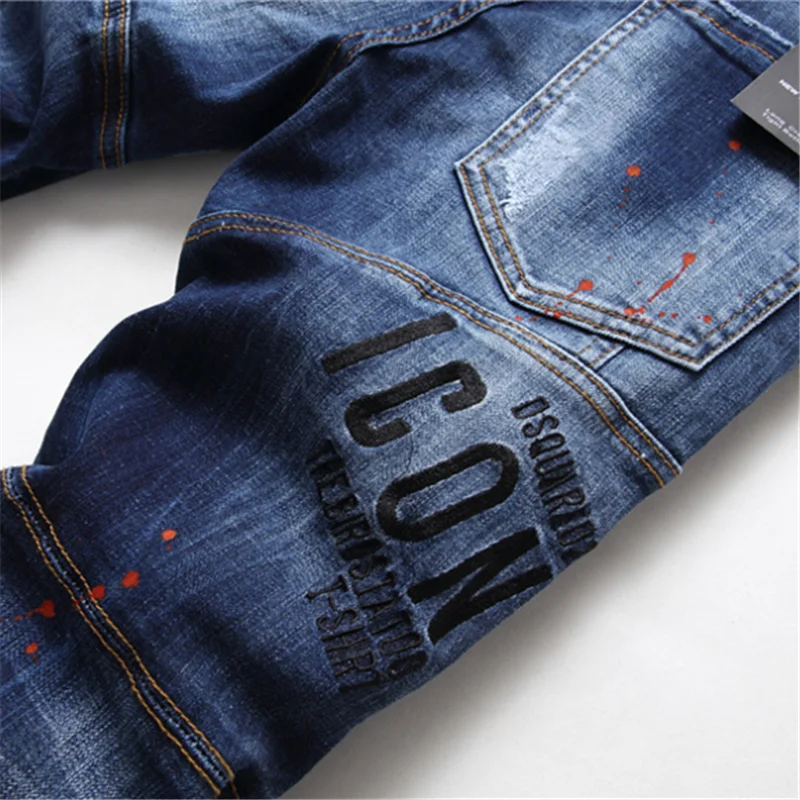 European dsq brand Italy pants Chain coolguy Men Slim Stretch denim trousers blue hole Pants jeans for men
European dsq brand Italy pants Chain coolguy Men Slim Stretch denim trousers blue hole Pants jeans for men