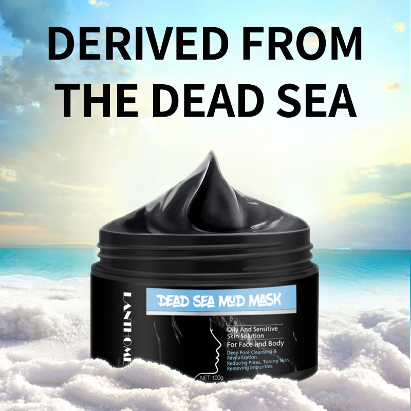 

Новый продукт грязевая маска из Мертвого моря c контролем жирной кожи и акне, Осветляющий глубокое очищение пор уход за кожей лица 100g