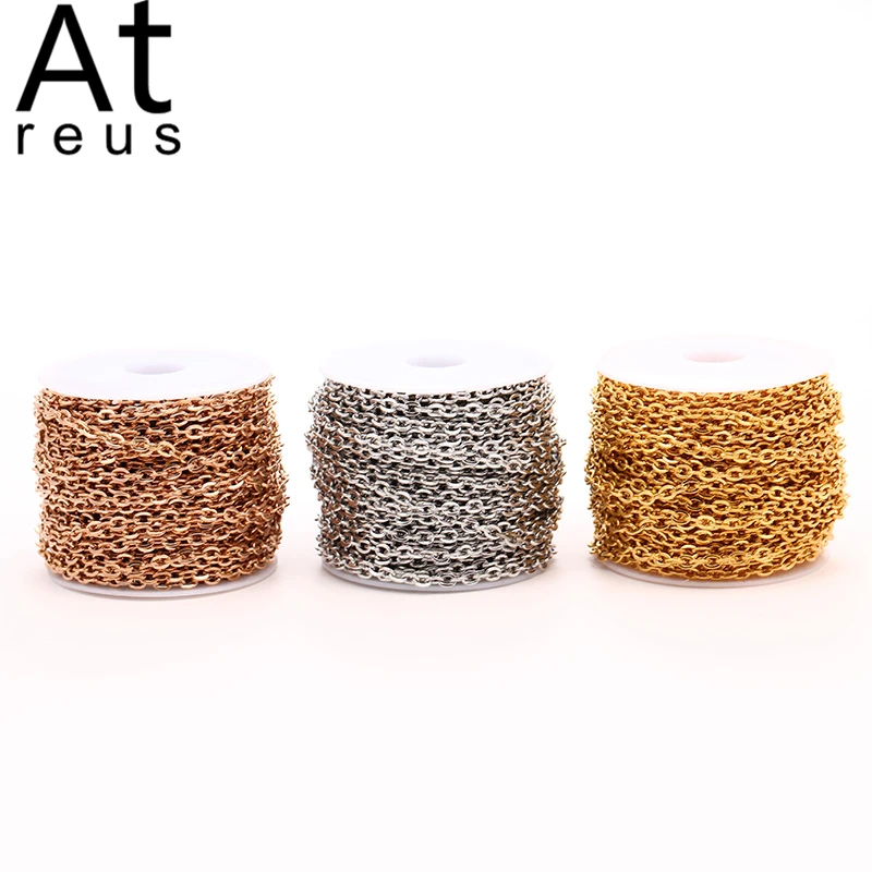 Atreus 5m/lot Stainless Steel Cross O-Chain Bulk for Steel/Gold/Rose Gold Chain 1.5/2/2.5/3.5mm For Necklace Making Diy Jewelry
Atreus 5m/lot Stainless Steel Cross O-Chain Bulk for Steel/Gold/Rose Gold Chain 1.5/2/2.5/3.5mm For Necklace Making Diy Jewelry