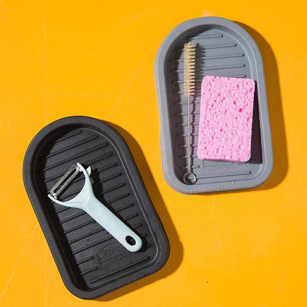 Multifunction Drain Trays Durable Sponge Sundries Cleaning Tools Storage Organization Kitchen Bathroom Storage Mat Soap Mat
Multifunction Drain Trays Durable Sponge Sundries Cleaning Tools Storage Organization Kitchen Bathroom Storage Mat Soap Mat