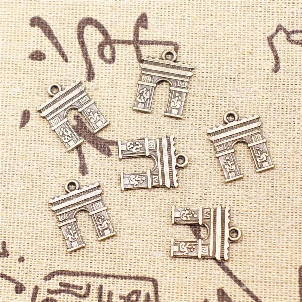 Charm For Making Jewelry Pendants Antique Bronze Color Arc De Triomphe 18x15mm 10pcs
Charm For Making Jewelry Pendants Antique Bronze Color Arc De Triomphe 18x15mm 10pcs
