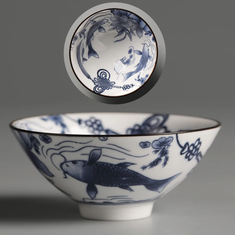 Household Large Retro Blue and White Tea Cup Personal Master Kung Fu Cups for Pu'er Tea Set Drinkware 75ml
Household Large Retro Blue and White Tea Cup Personal Master Kung Fu Cups for Pu'er Tea Set Drinkware 75ml