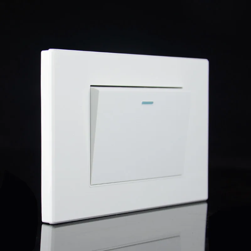 118mm high quality pure white large board 250V 16A 1 gang 1 / 2 way household wall power switch PC flame retardant panel
118mm high quality pure white large board 250V 16A 1 gang 1 / 2 way household wall power switch PC flame retardant panel