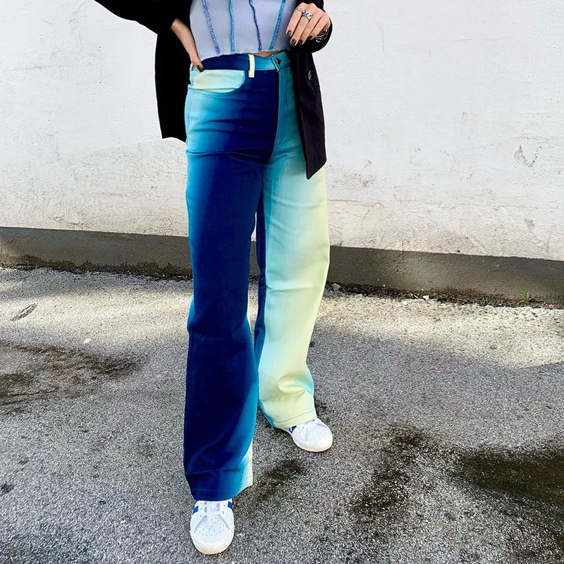 2021 New Women's Trousers Fashion Gradient Color Random Cut Drape Straight-leg Pants Women's High-waist Woven Casual Pants
2021 New Women's Trousers Fashion Gradient Color Random Cut Drape Straight-leg Pants Women's High-waist Woven Casual Pants