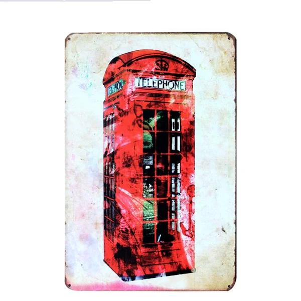 London Red PHONE BOX Metal Tin Sign Wall Decorating Metal Plate Metal Vintage Poster
London Red PHONE BOX Metal Tin Sign Wall Decorating Metal Plate Metal Vintage Poster