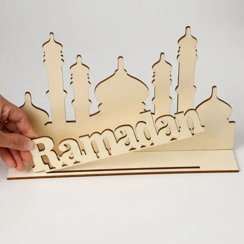 Wooden Eid Mubarak Ramadan Home Party Ornament Decor Muslim Islamic Gift Desk DIY Craft
Wooden Eid Mubarak Ramadan Home Party Ornament Decor Muslim Islamic Gift Desk DIY Craft