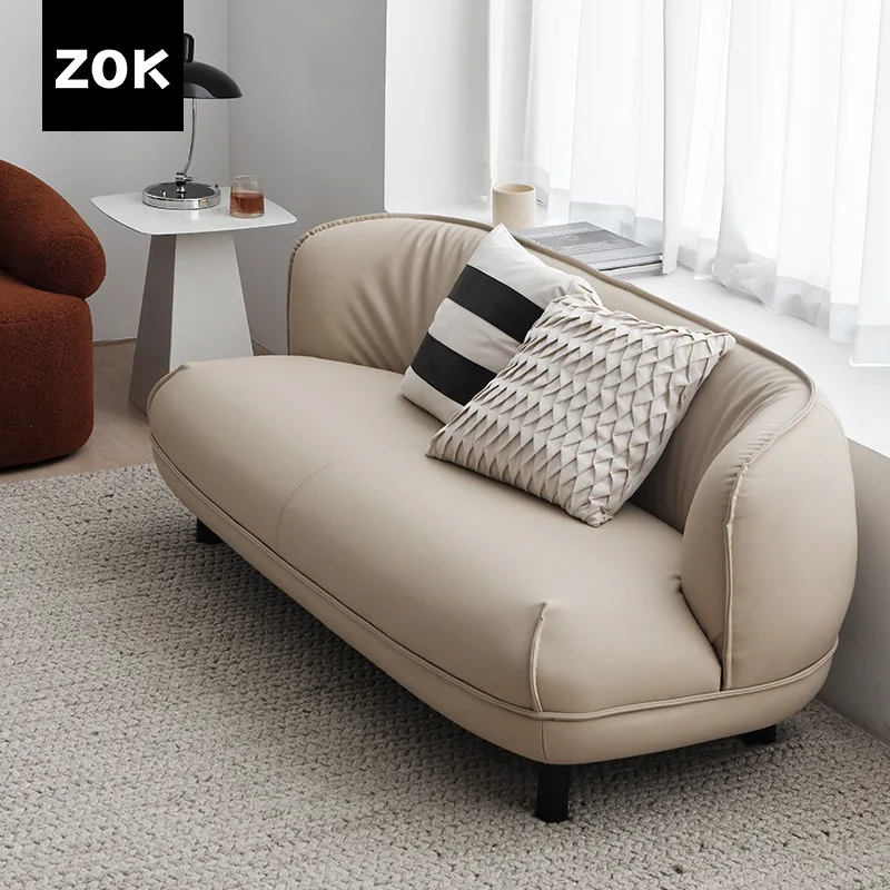 Нордический минималистичный экологичный кожаный диван для гостиной, двухместный диван, стул, мебель для квартиры 
Нордический минималистичный экологичный кожаный диван для гостиной, двухместный диван, стул, мебель для квартиры