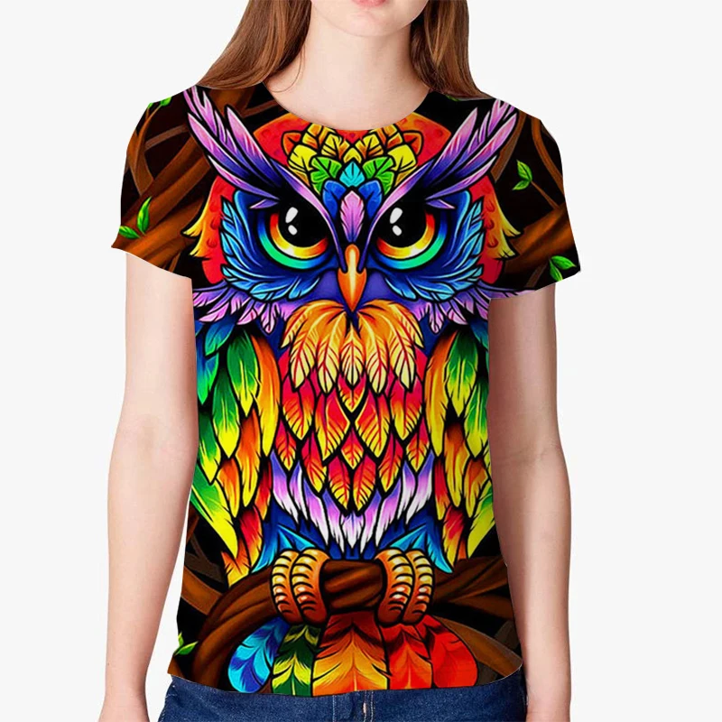 2020 Summer 3d T-Shirt Women Tees Fashion Casual Short Sleeve Loose O-Neck Owl 3d Streetwear Korean Pullover Female Tops Tshirt
2020 Summer 3d T-Shirt Women Tees Fashion Casual Short Sleeve Loose O-Neck Owl 3d Streetwear Korean Pullover Female Tops Tshirt