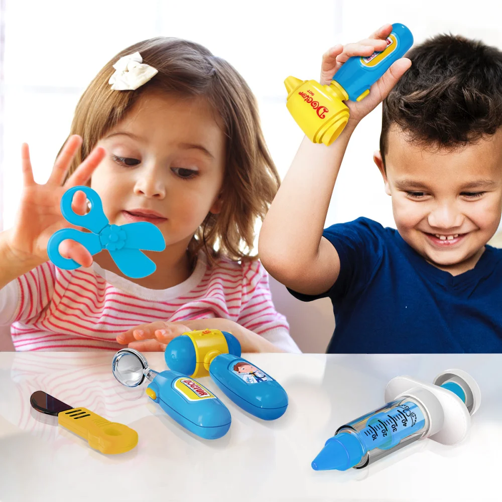 iBaseToy Set of 27PCS Kids Tools Pretend Play Role Play Tools Kit Nurse for Toddlers Boys and Girls
iBaseToy Set of 27PCS Kids Tools Pretend Play Role Play Tools Kit Nurse for Toddlers Boys and Girls