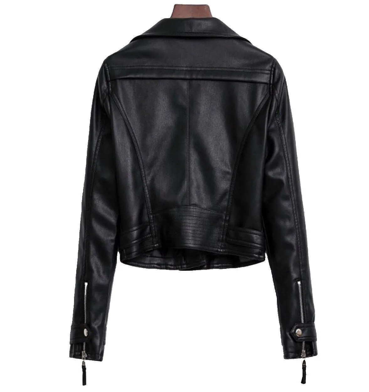 New Spring Autumn Women Short Faux PU Jacket Slim Fashion Punk Outwear Motorcycle Leather Jacket Casual Coat
New Spring Autumn Women Short Faux PU Jacket Slim Fashion Punk Outwear Motorcycle Leather Jacket Casual Coat