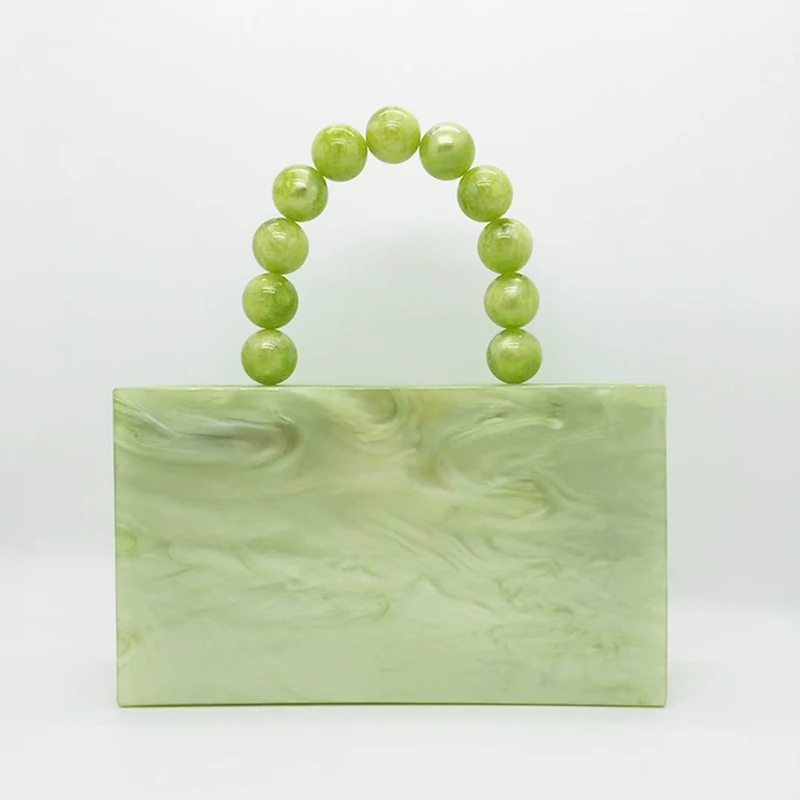 New Designer Handbag Luxury Beaded Clutch Purse Acrylic Evening Bag Solid Green Shoulder Wedding Party Woman Wallet Channel Bags
New Designer Handbag Luxury Beaded Clutch Purse Acrylic Evening Bag Solid Green Shoulder Wedding Party Woman Wallet Channel Bags