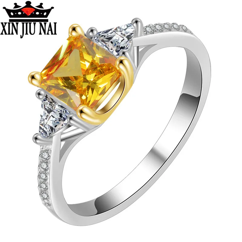 Dense yellow diamond square zircon ladies distinguished simulation diamond ring delicate little women ring live hand jewelry
Dense yellow diamond square zircon ladies distinguished simulation diamond ring delicate little women ring live hand jewelry