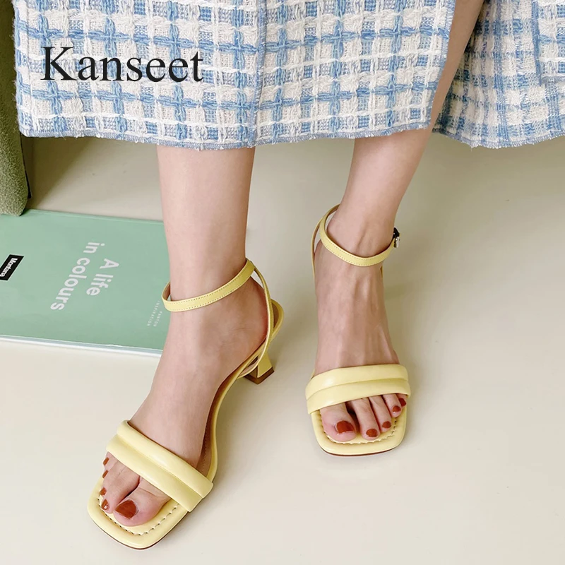 Kanseet Women Sandals Square Toe Concise Design Open- Toed New Summer 6cm High Heels Buckle Strap Soft Comfort Female Shoes
Kanseet Women Sandals Square Toe Concise Design Open- Toed New Summer 6cm High Heels Buckle Strap Soft Comfort Female Shoes