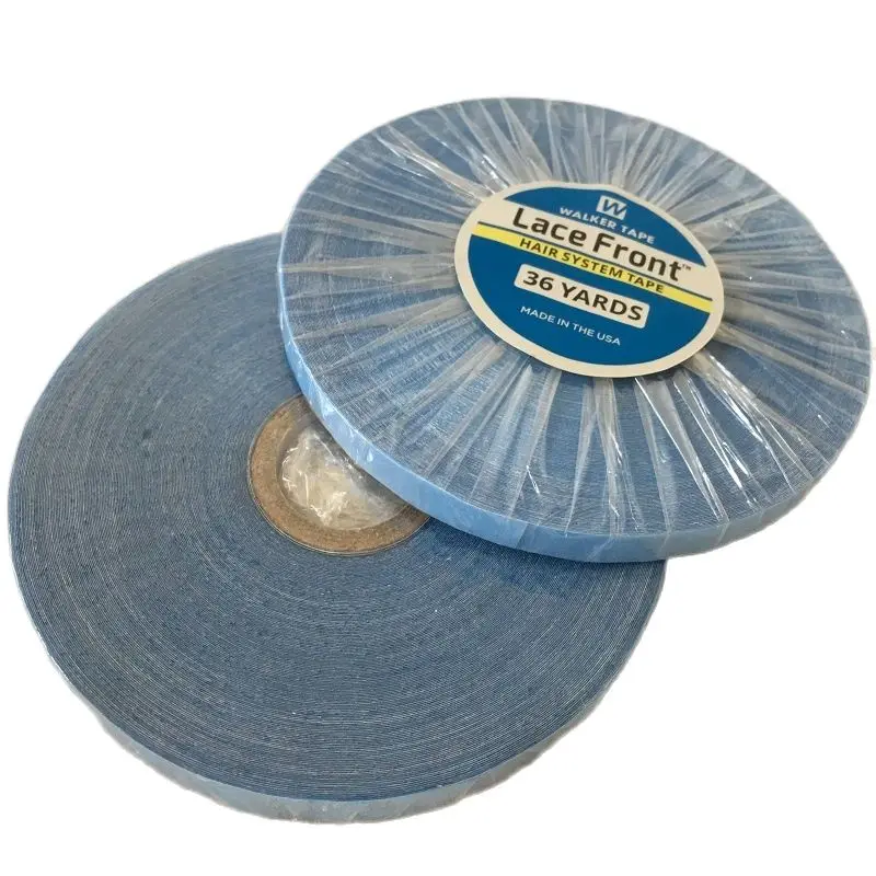 1 roll 0.8 /1.0/1.27 cm width 36 yards Blue lace front tape adhesive for wig toupee | Шиньоны и парики