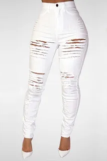 Europe and the United States personality torn slim stretch high waist jeans feet pants
Europe and the United States personality torn slim stretch high waist jeans feet pants