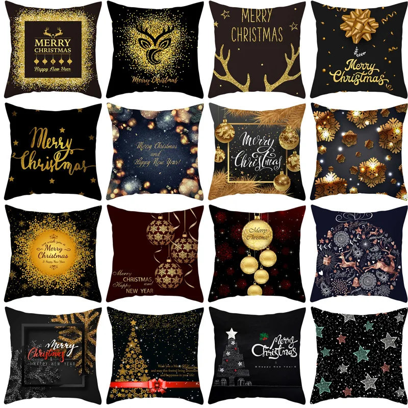Christmas Black Gold Elk Letter Dot Sofa Cushion Cover Home Decoration Modern Double Cushions Sleep Pillow Case Throw Pillows
Christmas Black Gold Elk Letter Dot Sofa Cushion Cover Home Decoration Modern Double Cushions Sleep Pillow Case Throw Pillows