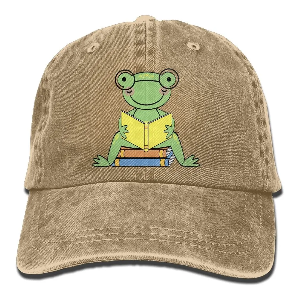 Регулируемая бейсболка Humor Frog для чтения книги Cowboys Hipster|Мужские бейсболки| |
