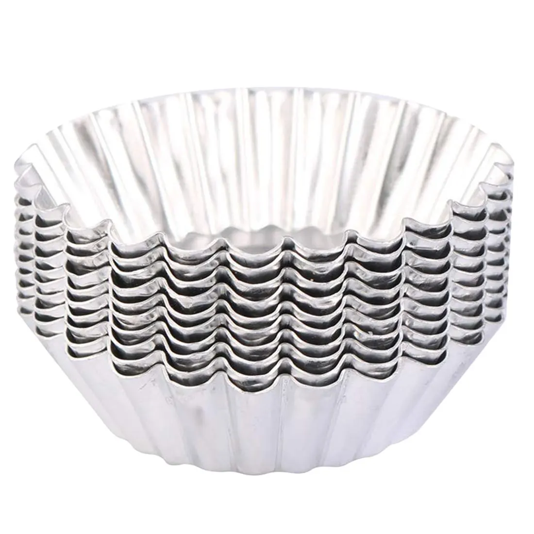 10/20pcs Reusable Nonstick Ripple Aluminum Egg Tart Mold Flower Shape Cupcake Dia 7cm Cake Mold Muffin Baking Cup Tartlets Pans
10/20pcs Reusable Nonstick Ripple Aluminum Egg Tart Mold Flower Shape Cupcake Dia 7cm Cake Mold Muffin Baking Cup Tartlets Pans