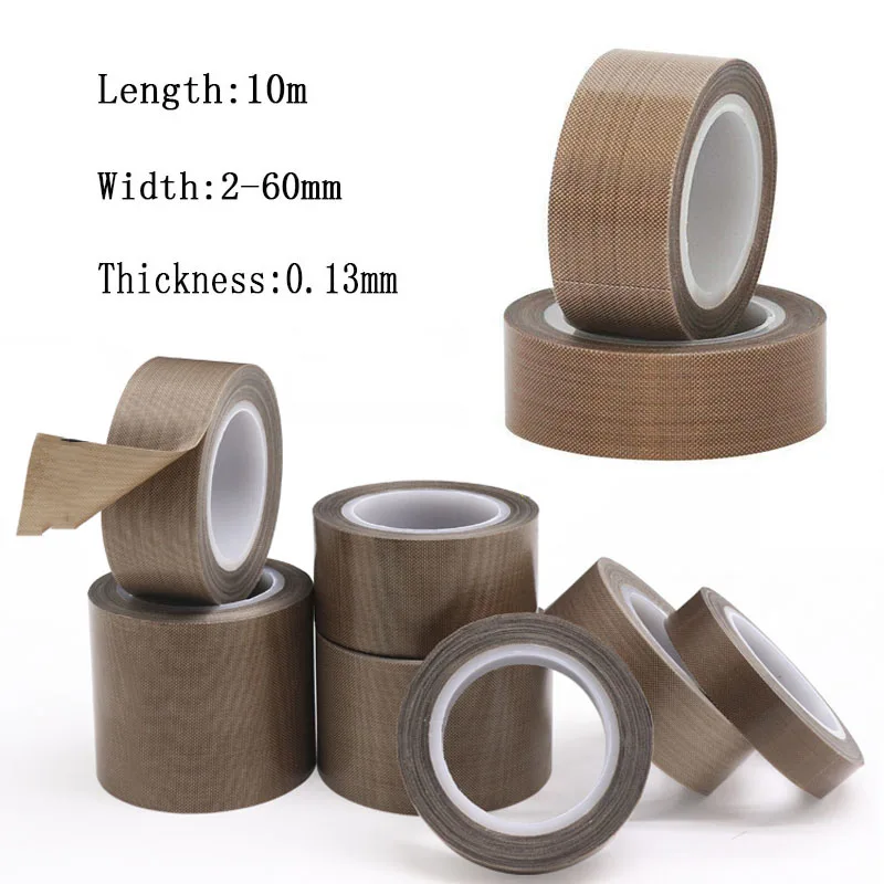 10m/roll 5-60mm width Resistant High Temperature Adhesive Cloth Insulation 300 Degree Vacuum Sealing Machine Tape
10m/roll 5-60mm width Resistant High Temperature Adhesive Cloth Insulation 300 Degree Vacuum Sealing Machine Tape
