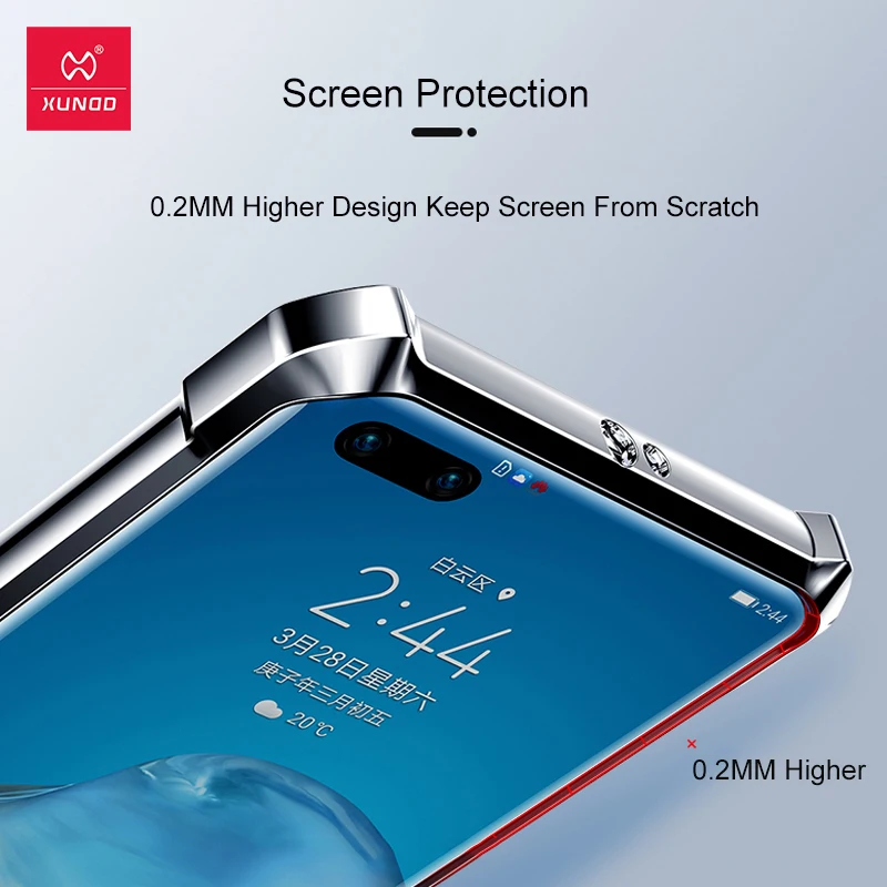 Чехол Xundd для Huawei P40 Pro ударопрочный прозрачный защитный чехол подушка