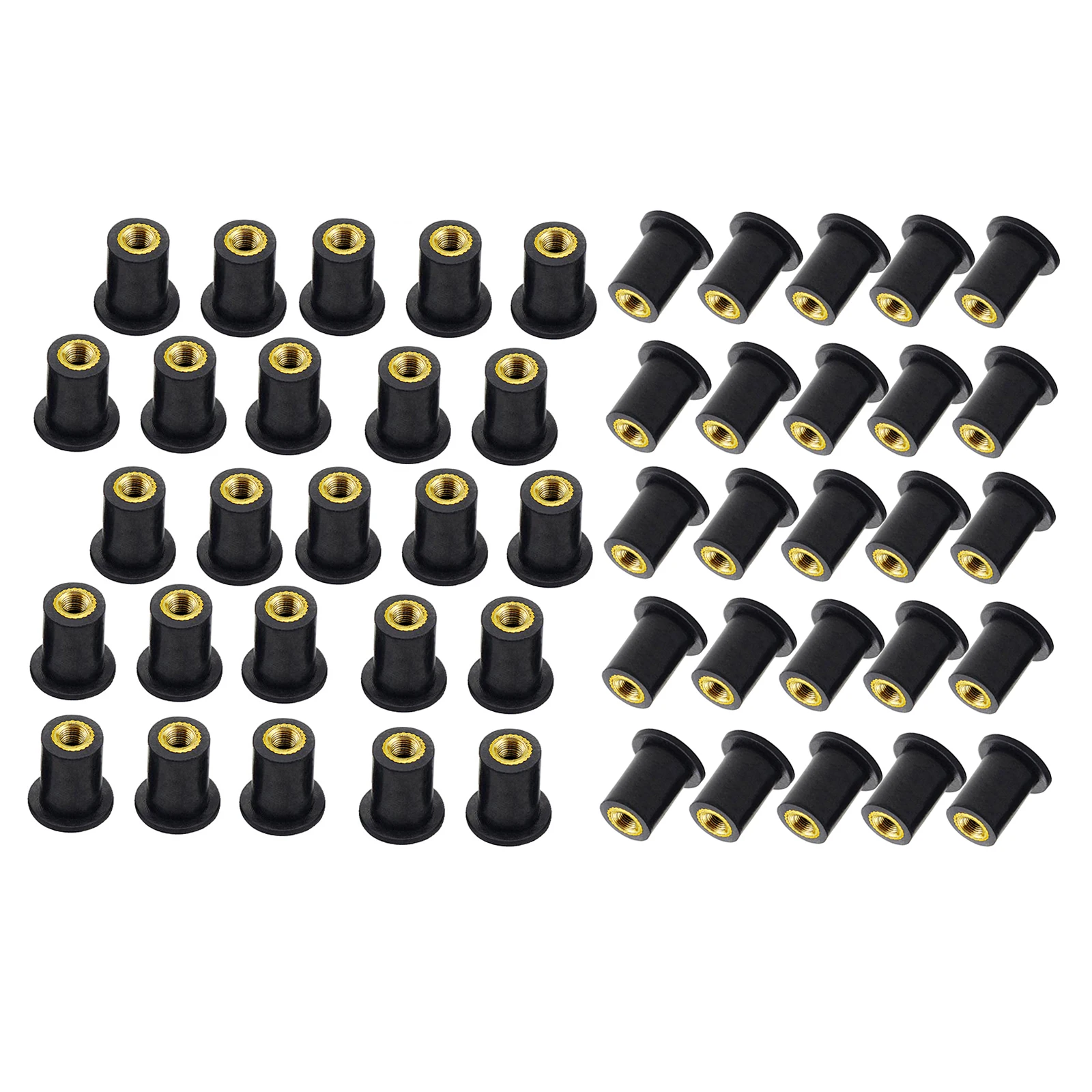 50/20/10/5/1Pcs M5 Universal Motorcycle Rubber Well Nut Windscreen Wind screen Fairing Cowl Well Nut Bolts Screw 
50/20/10/5/1Pcs M5 Universal Motorcycle Rubber Well Nut Windscreen Wind screen Fairing Cowl Well Nut Bolts Screw