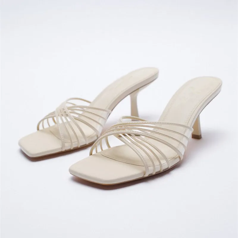 Sandals Women 2021 Luxury Brand Summer New Fashion Square Toe High Heel Design Sexy Hollow Out Muller Sandals And Slippers Woman
Sandals Women 2021 Luxury Brand Summer New Fashion Square Toe High Heel Design Sexy Hollow Out Muller Sandals And Slippers Woman