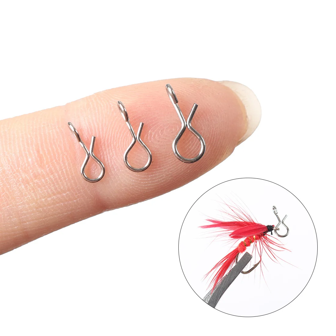 

25/50pcs Fly Fishing Snap Quick Change for Flies Hook Lures Fast Connect Snaps Stainless Steel Fishing Accessories