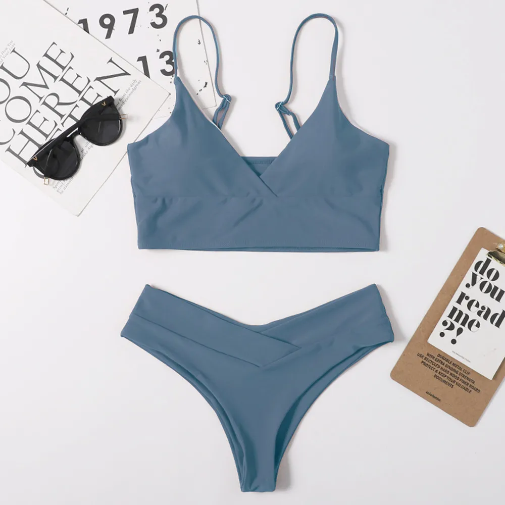 2021 Solid Bikini Brazillian Swimsuit Women Bikini Set Sexy Off Shoulder Swimwear Female Swimming Biquini Maillot De Bain Femme
2021 Solid Bikini Brazillian Swimsuit Women Bikini Set Sexy Off Shoulder Swimwear Female Swimming Biquini Maillot De Bain Femme