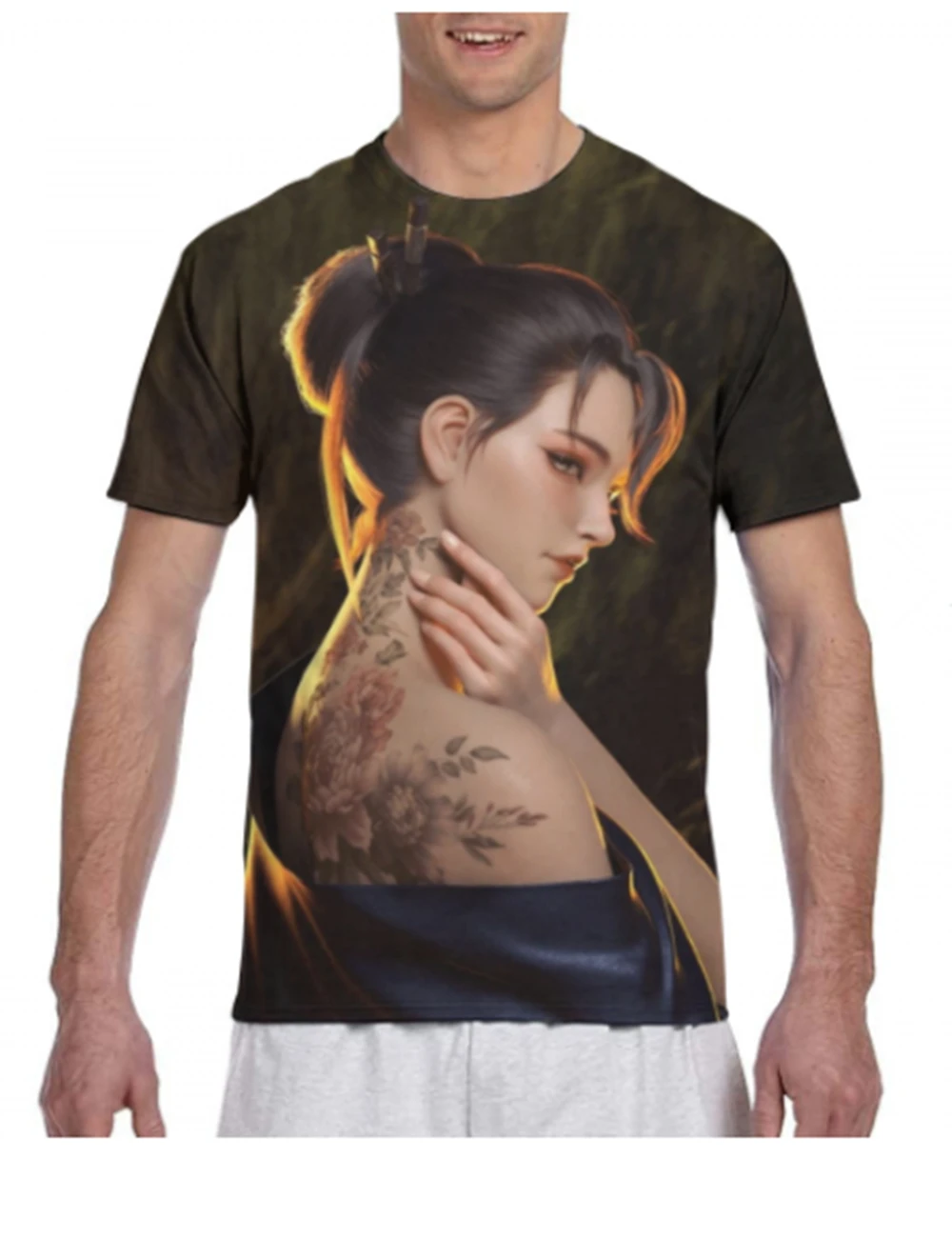 New summer fashion casual cartoon beauty print hip-hop round neck men and women sports breathable quick-drying short sleeves
New summer fashion casual cartoon beauty print hip-hop round neck men and women sports breathable quick-drying short sleeves