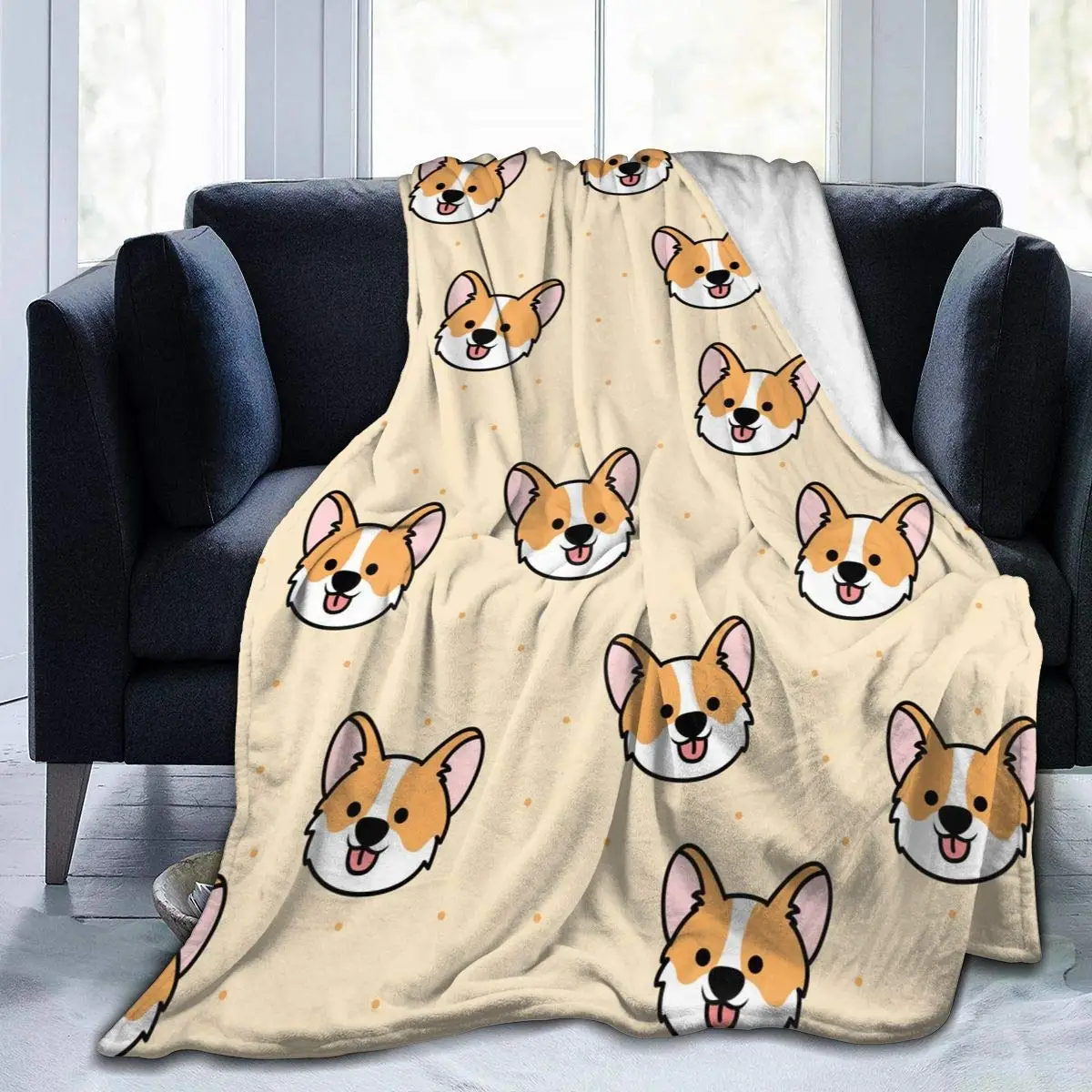 Flannel Throw Blanket Cute Cartoon Corgi Cozy&Soft Plush Blankets for Bed Couch Living Room Sofa Chair
Flannel Throw Blanket Cute Cartoon Corgi Cozy&Soft Plush Blankets for Bed Couch Living Room Sofa Chair