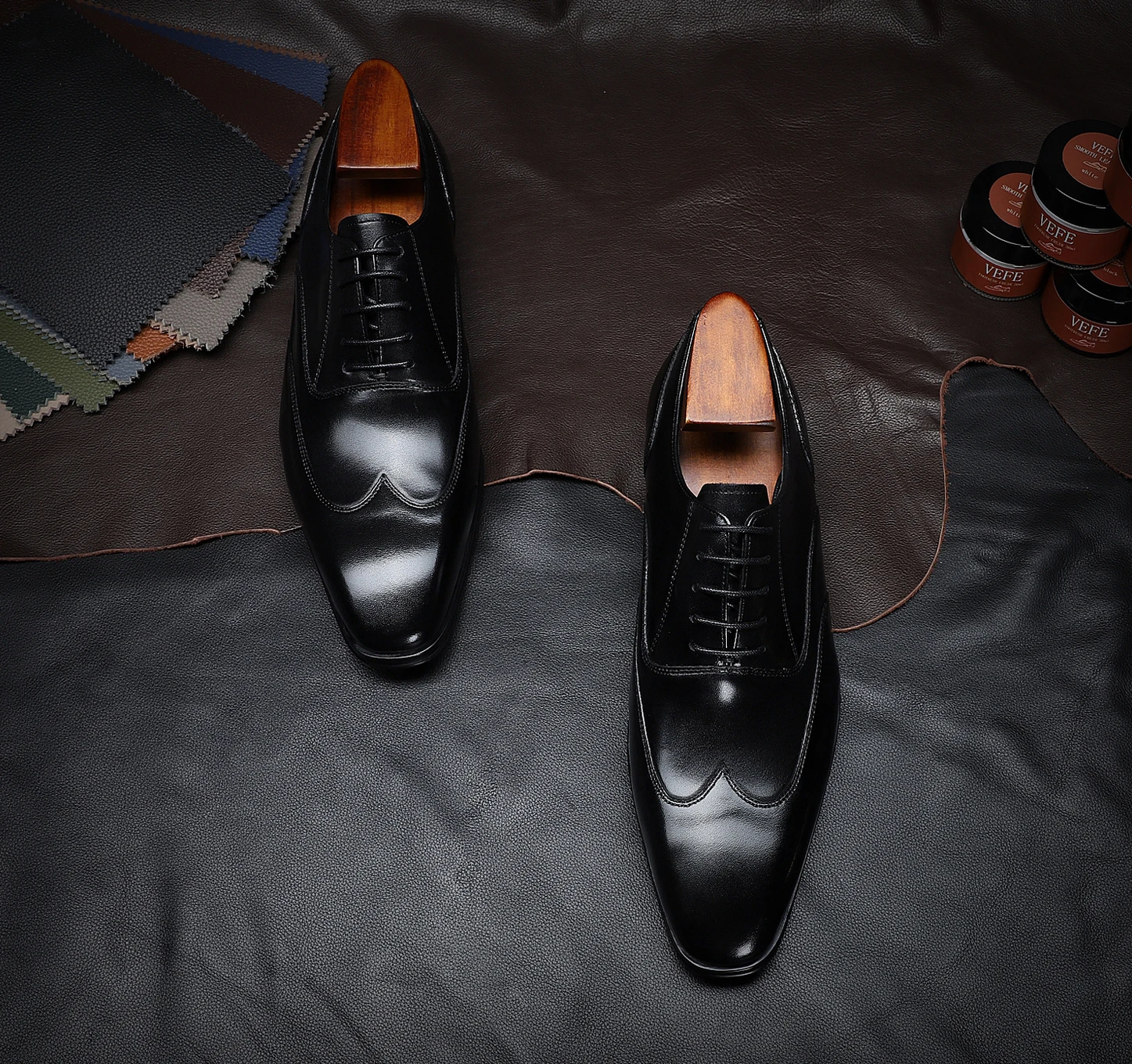 

Hanmce/мужские свадебные модельные туфли; Высококачественные мужские оксфорды из натуральной кожи с квадратным носком