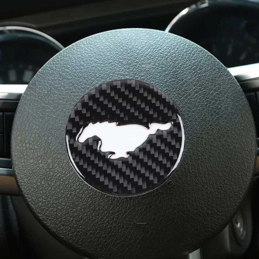 1Pcs Carbon Fiber Car Sticker For Ford Mustang 2009-2013 Steering Wheel Center Trim Sticker
1Pcs Carbon Fiber Car Sticker For Ford Mustang 2009-2013 Steering Wheel Center Trim Sticker