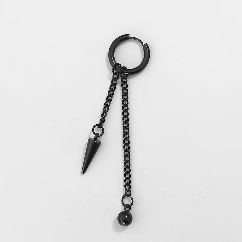 1pc Black Stainless Steel Piercing Earrings for Men Women Punk Hip Hop Tassels Drop Earring Rocker Cool Earring Accessories
1pc Black Stainless Steel Piercing Earrings for Men Women Punk Hip Hop Tassels Drop Earring Rocker Cool Earring Accessories
