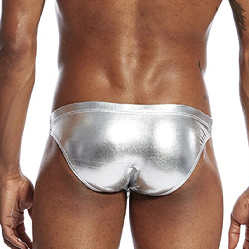 Men's G-Strings Imitation Leather Briefs solid color Underpants Sexy Low Waist Large Bulge Pouch Briefs male underwear
Men's G-Strings Imitation Leather Briefs solid color Underpants Sexy Low Waist Large Bulge Pouch Briefs male underwear
