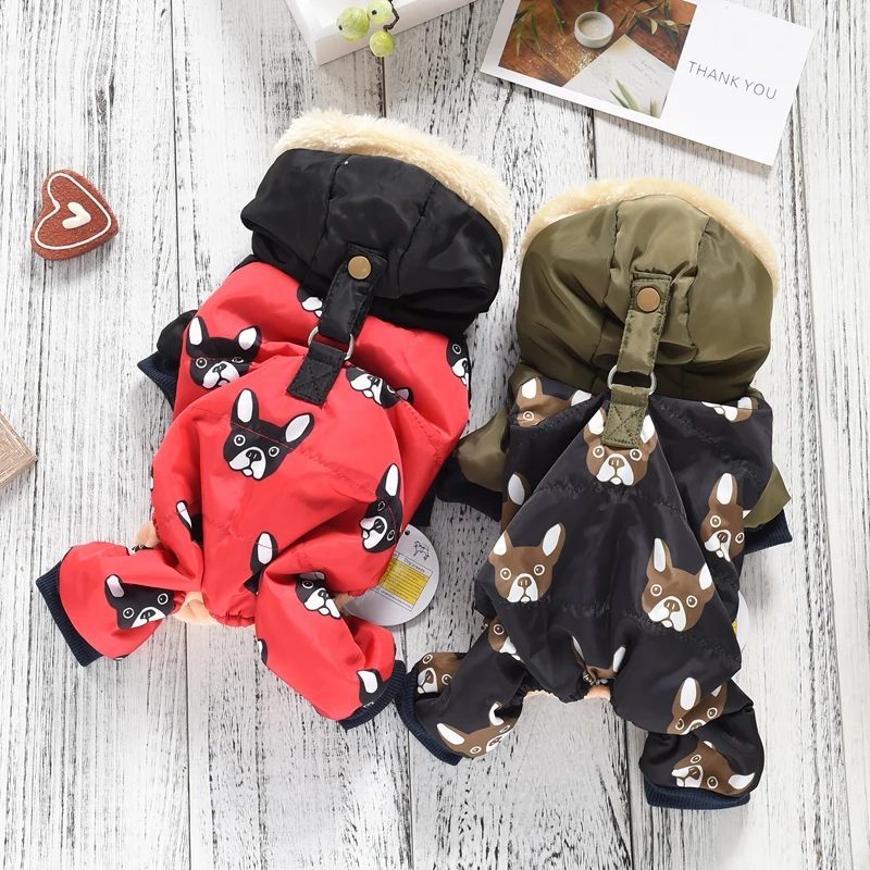 New French Bulldog Costumes For Dog Winter Warm Snow Down Jacket Coat For Puppies Small Medium Animal Pugs Pet Cat Clothes Goods
New French Bulldog Costumes For Dog Winter Warm Snow Down Jacket Coat For Puppies Small Medium Animal Pugs Pet Cat Clothes Goods