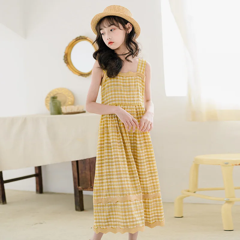 New Fashion Girls Summer Sleeves Dress Baby Girl Cotton Dress Teens Sling Girl Sundress for 4-16Yreas CL433
New Fashion Girls Summer Sleeves Dress Baby Girl Cotton Dress Teens Sling Girl Sundress for 4-16Yreas CL433
