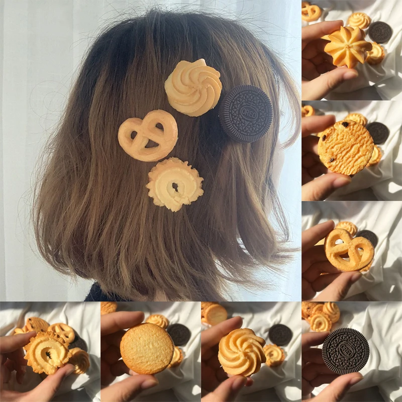 Novelty Hair Decorate Barrettes Funny Hair Clips Cute Simulation Cookies Animal Hairpins Women Girls Fashion Hair Accessories
Novelty Hair Decorate Barrettes Funny Hair Clips Cute Simulation Cookies Animal Hairpins Women Girls Fashion Hair Accessories
